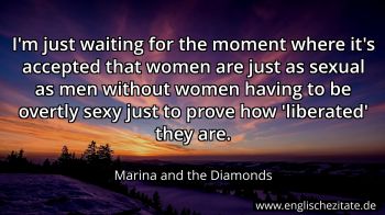Englisches Zitat von Marina and the Diamonds als Bild