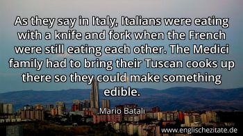 Englisches Zitat von Mario Batali als Bild