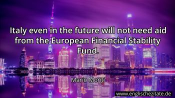 Englisches Zitat von Mario Monti als Bild