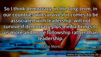 Englisches Zitat von Mario Monti als Bild