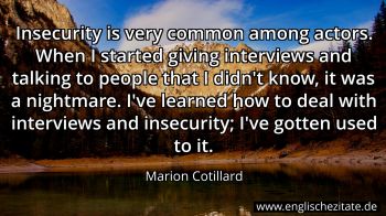 Englisches Zitat von Marion Cotillard als Bild