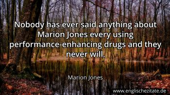 Englisches Zitat von Marion Jones als Bild