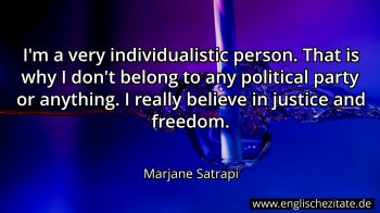 Englisches Zitat von Marjane Satrapi als Bild