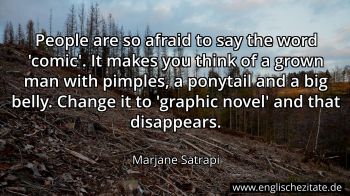 Englisches Zitat von Marjane Satrapi als Bild