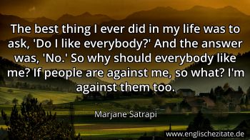 Englisches Zitat von Marjane Satrapi als Bild