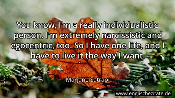 Englisches Zitat von Marjane Satrapi als Bild