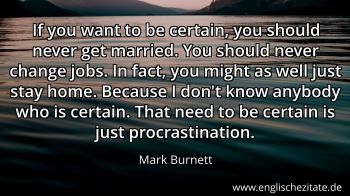 Englisches Zitat von Mark Burnett als Bild