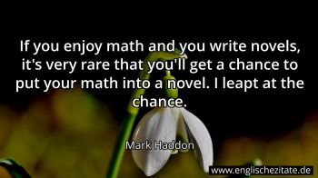 Englisches Zitat von Mark Haddon als Bild