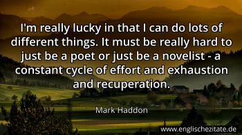 Englisches Zitat von Mark Haddon als Bild