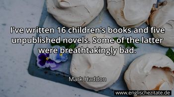 Englisches Zitat von Mark Haddon als Bild