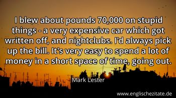 Englisches Zitat von Mark Lester als Bild