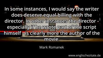 Englisches Zitat von Mark Romanek als Bild