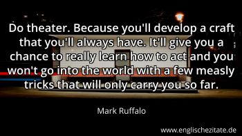 Englisches Zitat von Mark Ruffalo als Bild