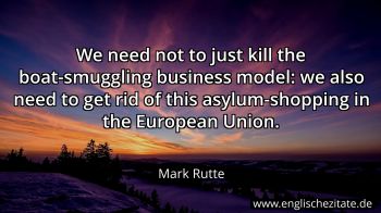 Englisches Zitat von Mark Rutte als Bild