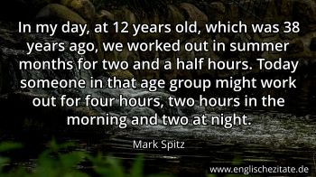 Englisches Zitat von Mark Spitz als Bild