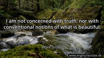 Englisches Zitat von Mark Strand als Bild