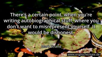 Englisches Zitat von Mark Strand als Bild