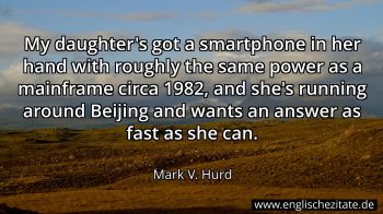Englisches Zitat von Mark V. Hurd als Bild