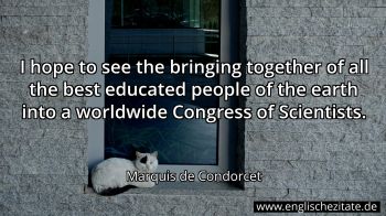 Englisches Zitat von Marquis de Condorcet als Bild