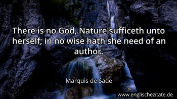 Englisches Zitat von Marquis de Sade als Bild
