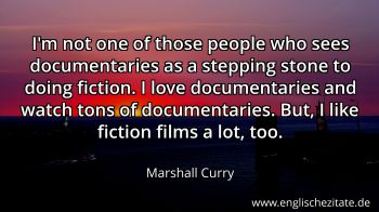 Englisches Zitat von Marshall Curry als Bild