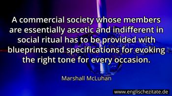 Englisches Zitat von Marshall McLuhan als Bild