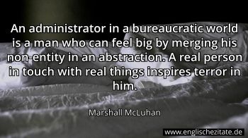 Englisches Zitat von Marshall McLuhan als Bild
