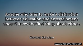 Englisches Zitat von Marshall McLuhan als Bild