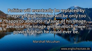 Englisches Zitat von Marshall McLuhan als Bild