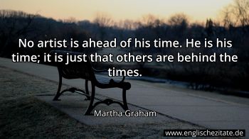 Englisches Zitat von Martha Graham als Bild