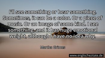 Englisches Zitat von Martha Grimes als Bild