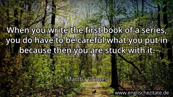 Englisches Zitat von Martha Grimes als Bild