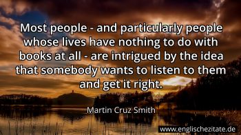 Englisches Zitat von Martin Cruz Smith als Bild