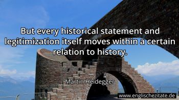 Englisches Zitat von Martin Heidegger als Bild