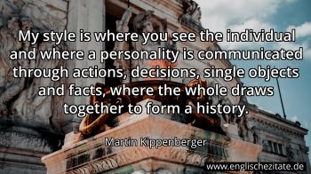 Englisches Zitat von Martin Kippenberger als Bild