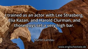 Englisches Zitat von Martin Landau als Bild