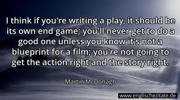 Englisches Zitat von Martin McDonagh als Bild