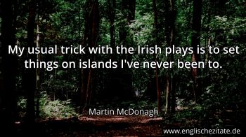 Englisches Zitat von Martin McDonagh als Bild