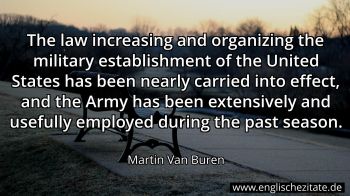 Englisches Zitat von Martin Van Buren als Bild