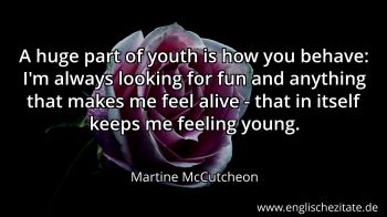 Englisches Zitat von Martine McCutcheon als Bild