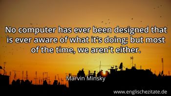 Englisches Zitat von Marvin Minsky als Bild