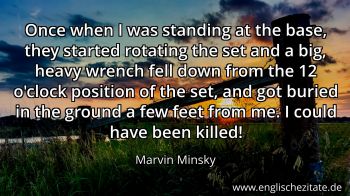 Englisches Zitat von Marvin Minsky als Bild