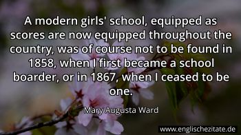 Englisches Zitat von Mary Augusta Ward als Bild