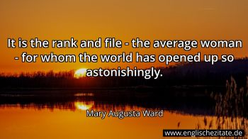 Englisches Zitat von Mary Augusta Ward als Bild