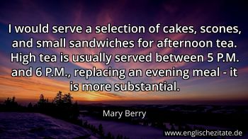 Englisches Zitat von Mary Berry als Bild