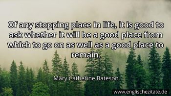 Englisches Zitat von Mary Catherine Bateson als Bild