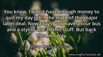 Englisches Zitat von Mary Chapin Carpenter als Bild