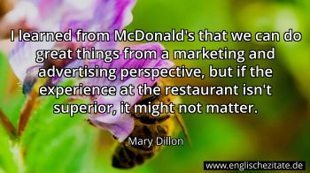 Englisches Zitat von Mary Dillon als Bild