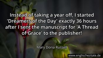 Englisches Zitat von Mary Doria Russell als Bild