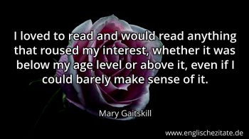 Englisches Zitat von Mary Gaitskill als Bild